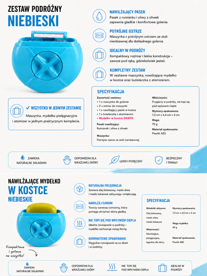 BladeFlow™ | Kompaktowa Maszynka do Golenia + Mydełko GRATIS